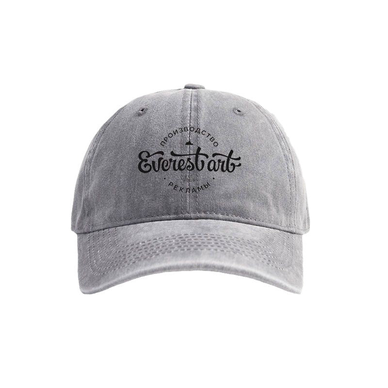 Wholesale  washed cotton printed letters distressed dad hat retro baseball cap
