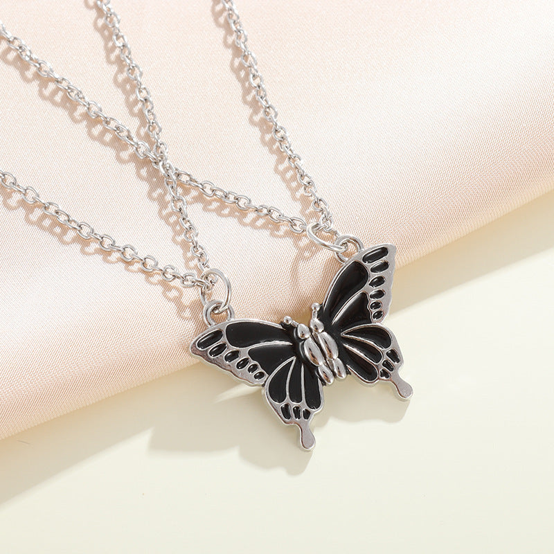 Wholesale  Friends Color Butterfly Friendship Magnetic Necklace