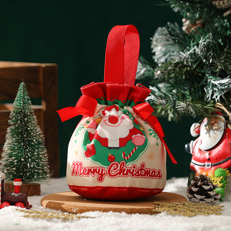 Wholesale Creative Christmas Gift Velvet Apple Bag  Decorations
