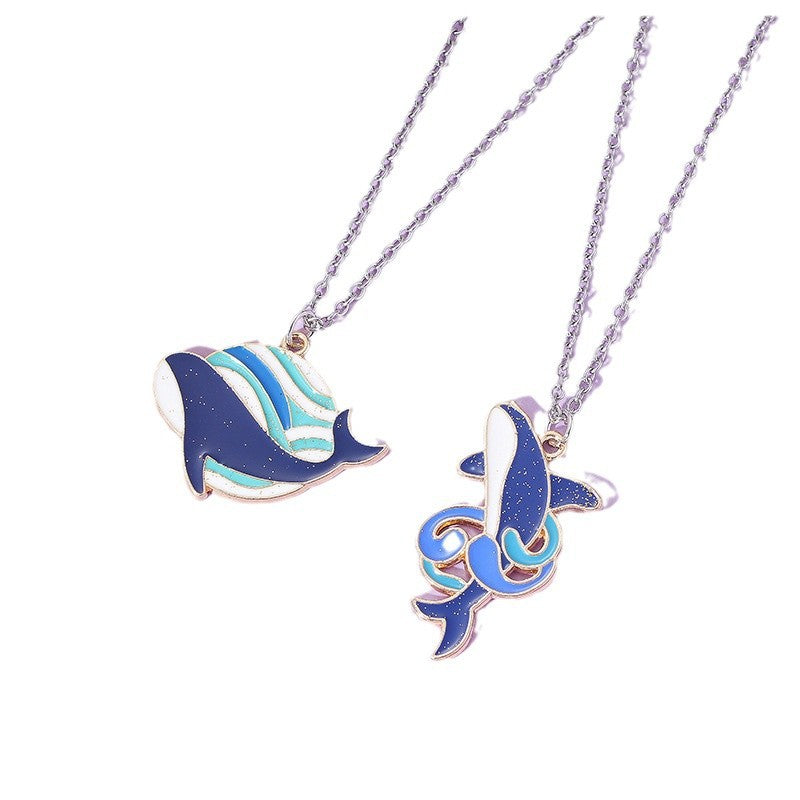 Wholesale couple girlfriends mother and daughter lighter cigarette love clavicle chain