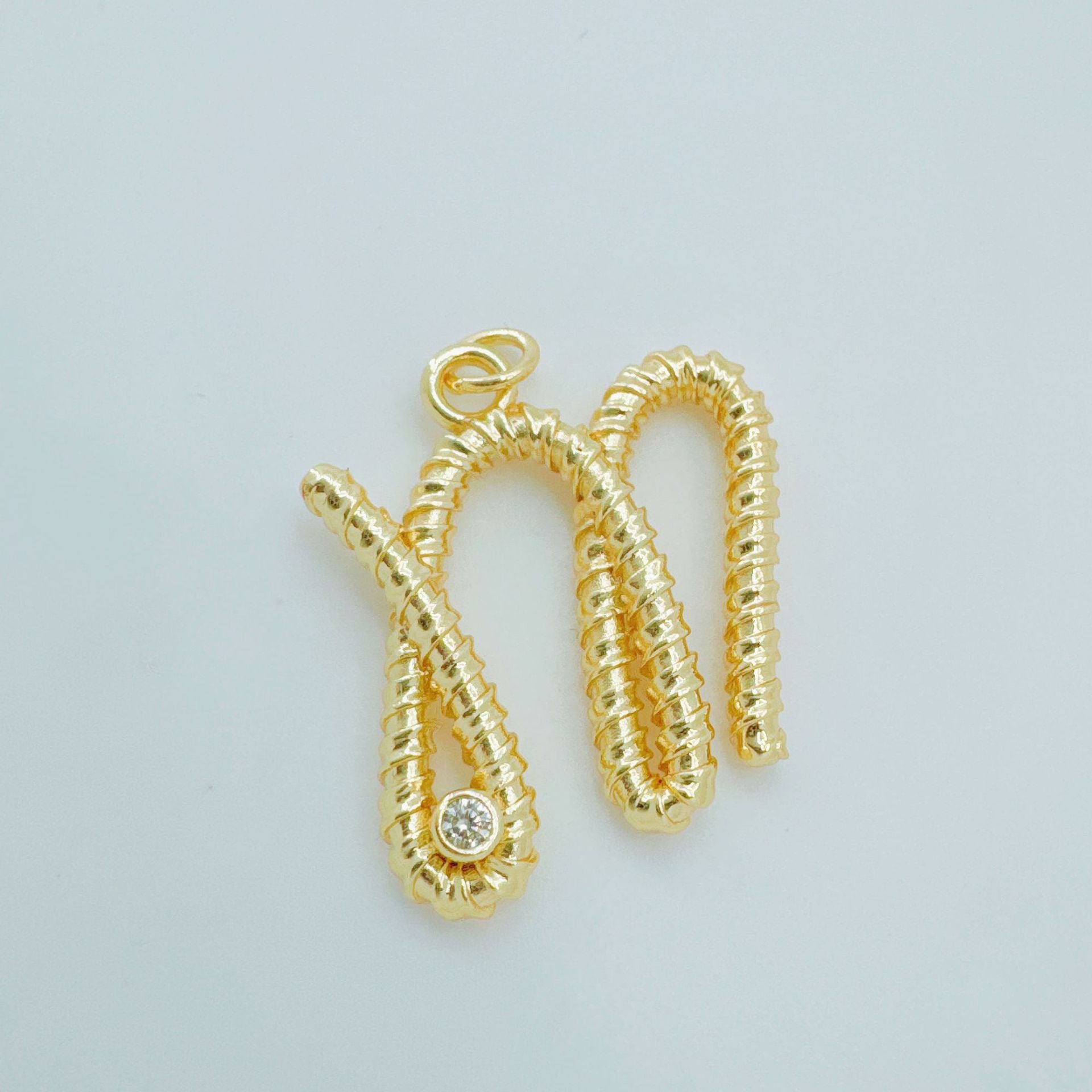 Wholesale Gold Plated Copper 26 Letter Alphabet Pendant,  Trendy Hip-Hop Jewelry Accessory for Everyday Gift