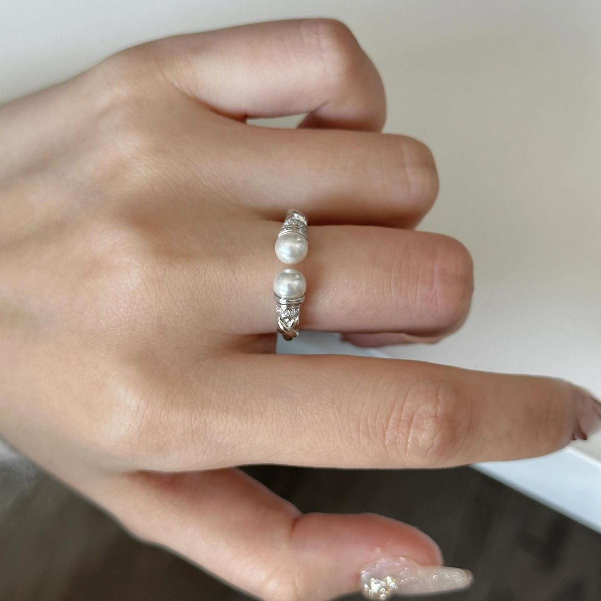 Wholesale Chinese Style Retro Pattern Ring Women' s Niche Design Sense Old-fashioned Plum Blossom Winding Flower Ring Open Finger Ring