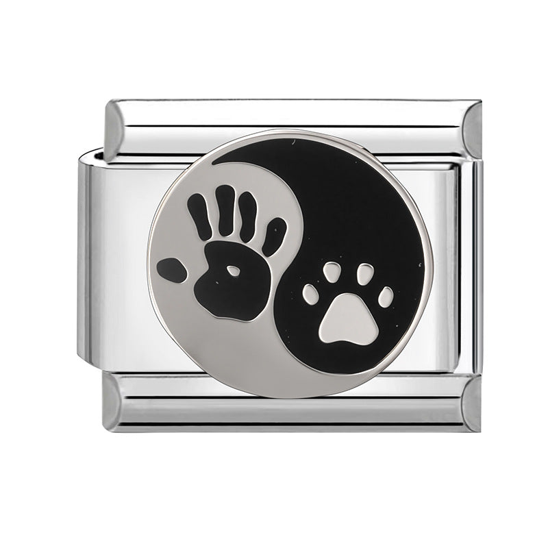 Wholesale 9mm Italian Charm Starter Bracelets DIY Butterfly Heart Stainless Steel Composable Bracelet