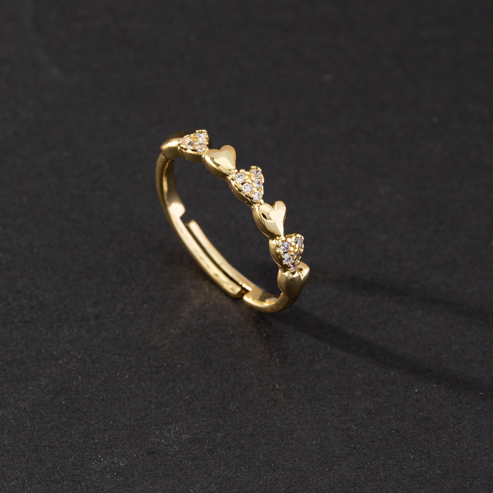 Wholesale Cute Open Ring Zircon Adjustable Rings ACC-RS-SY002