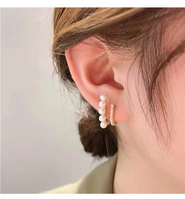 Wholesale Pearl Earrings 925 Silver Needle Earrings ACC-ES-Hanxi010