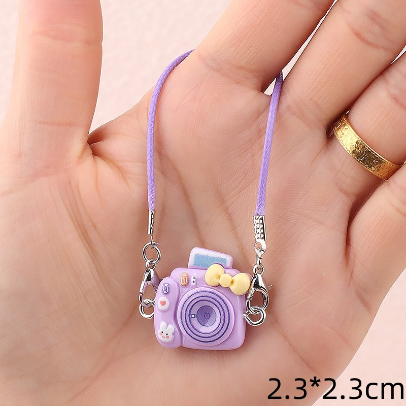 Wholesale Cute cartoon mini cartoon model small camera doll accessories