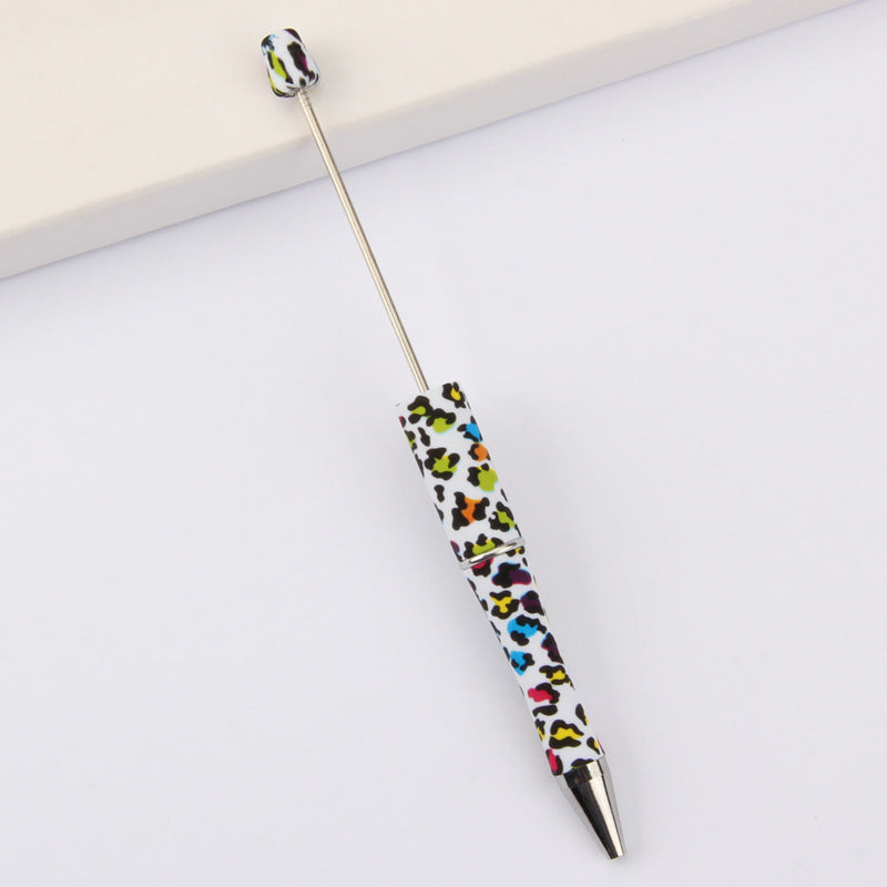 Wholesale Beadable Pens Leopard Print Floral Cow Independence Day Print DIY Beaded Pens ACC-PN-JinBN015