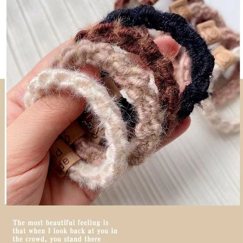 Wholesale 5pcs Braided Headband Hairband Leather Case Hair Scrunchies ACC-HS-Huidi004