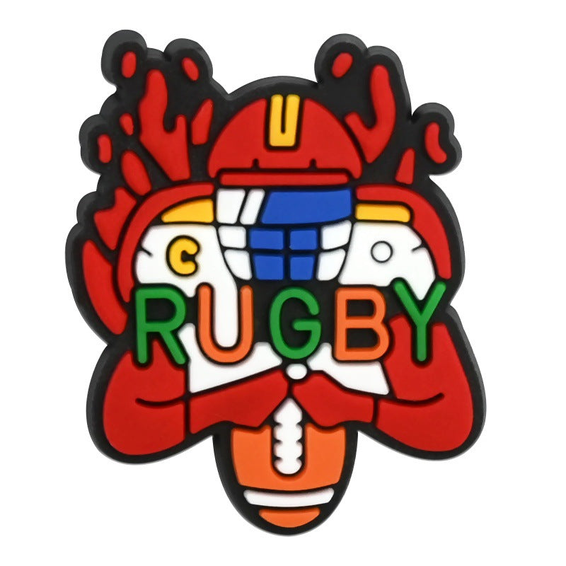 Wholesale Random 100pcs floral clogs PVC Soft Rubber Shoe Buckle Decoration