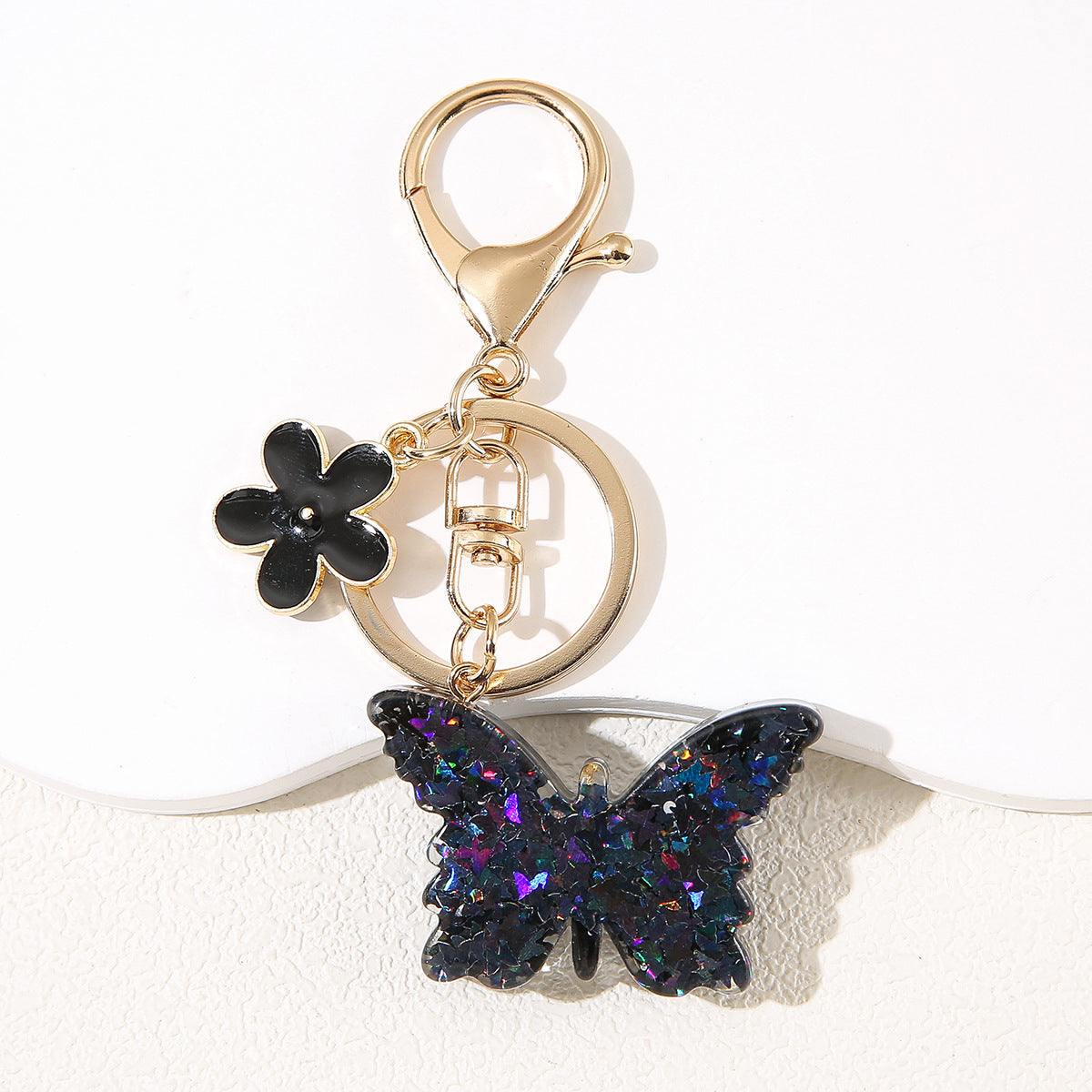 Wholesale Fashion Flower Butterfly Keychain