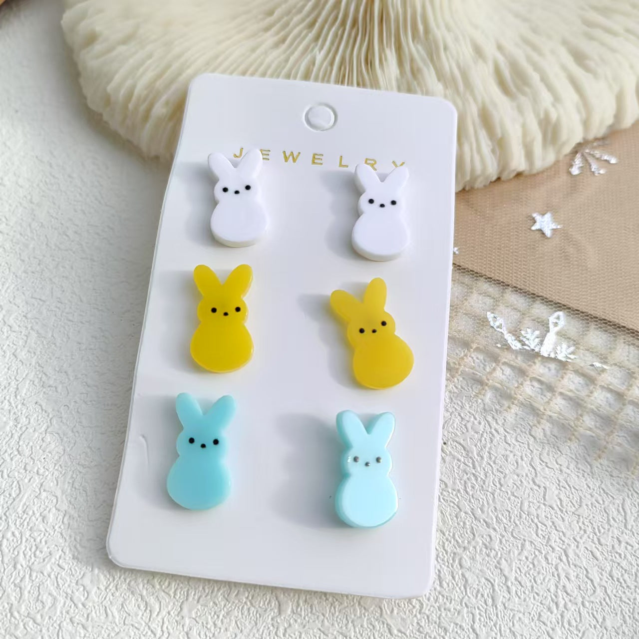 Wholesale  3pcs/set Easter Egg Bunny Radish Earrings