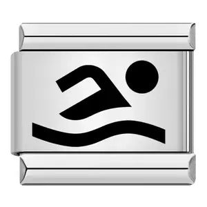 Wholesale Italian Charm Bracelet 9mm DIY Splicing Removable Sports Stainless Steel Composable Bracelet