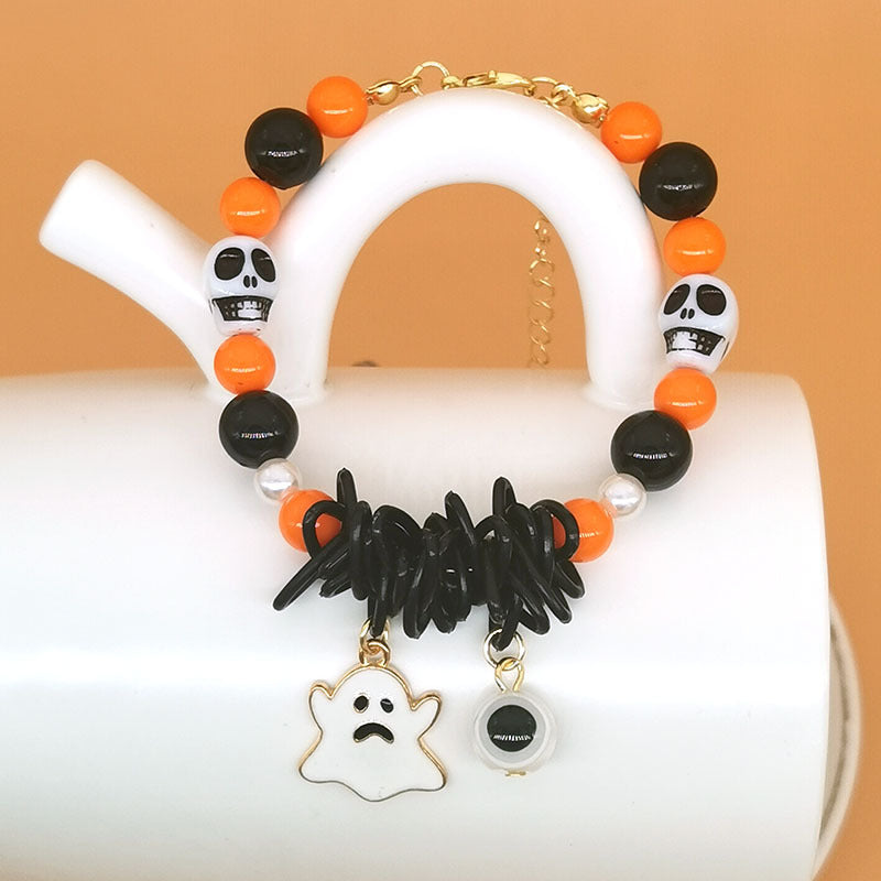 Wholesale Halloween Pumpkin Ghost Cat Zombie Skull Bracelet ACC-BT-Haol004