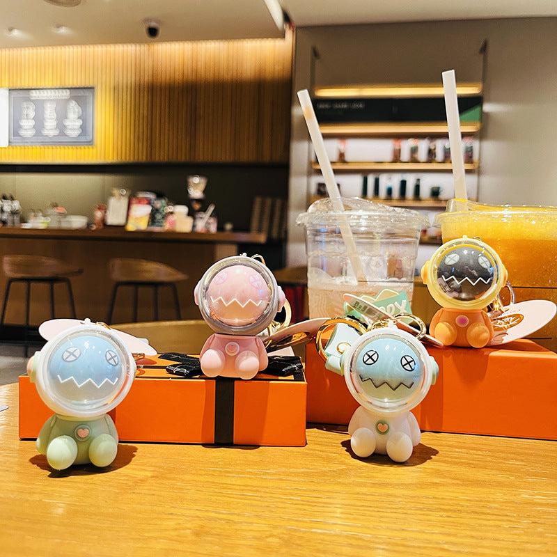 Wholesale Cartoon Creative Little Dinosaur Astronaut Car Keychains Cute Keychain ACC-KC-HangLi007