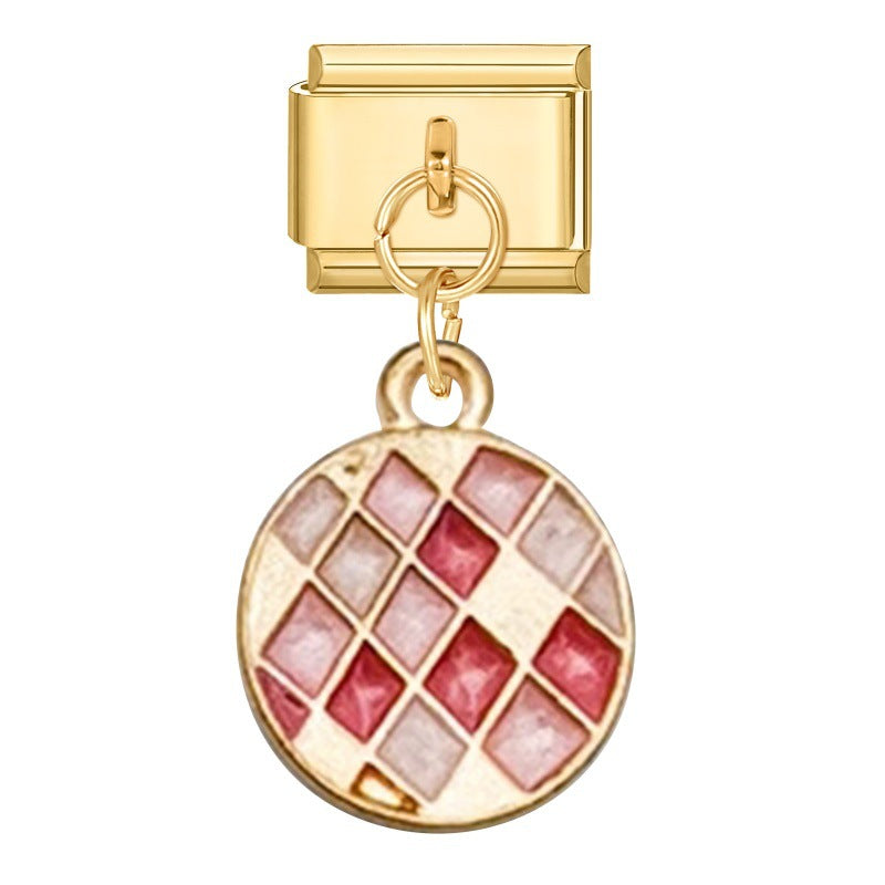 Wholesale 9mm Italian Charm Starter Bracelets DIY Pendant Single Section Creative Stainless Steel Composable Bracelet