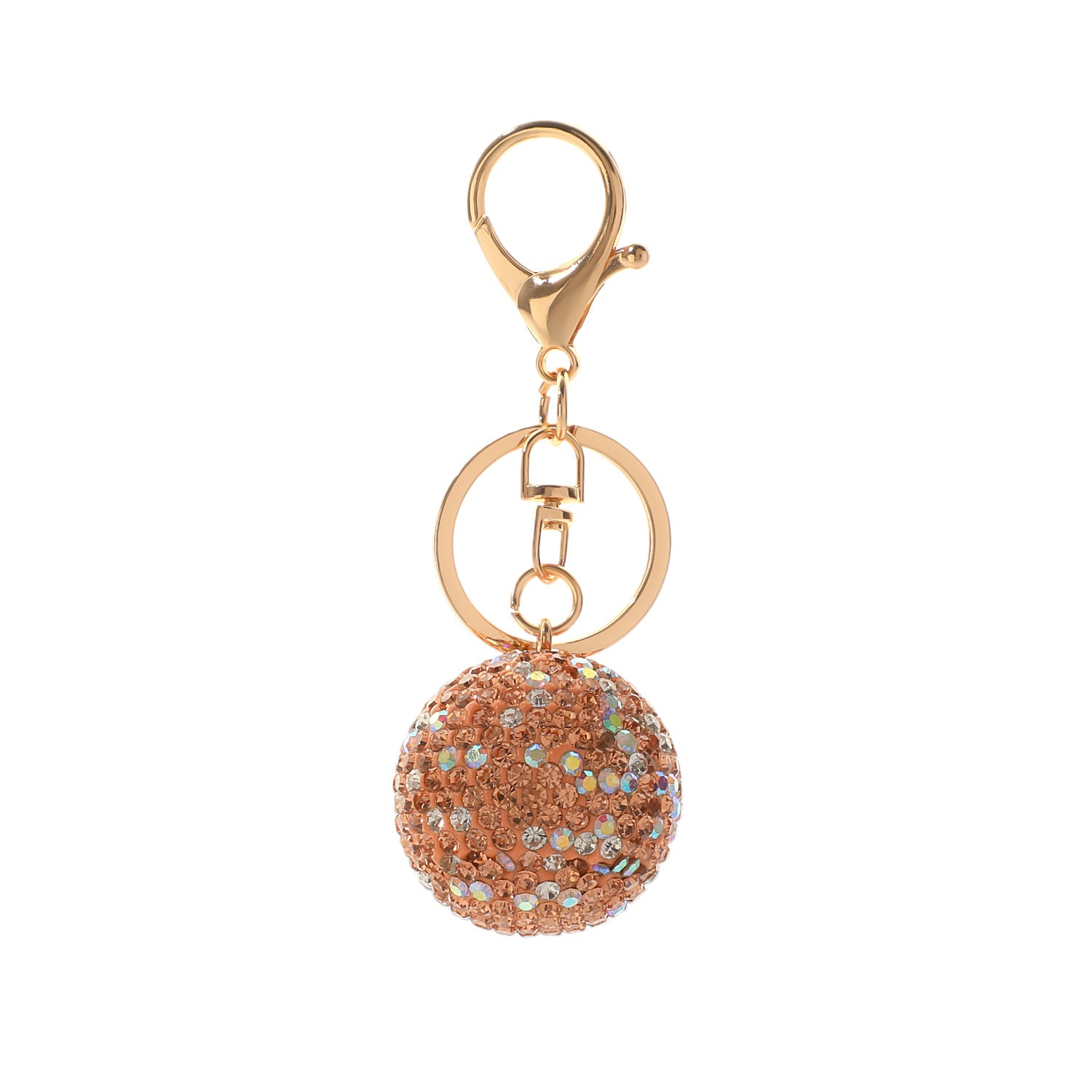 Wholesale Korean Style Crystal Ball Rhinestone Car Keychain Women Fashion Bag Charm Gift