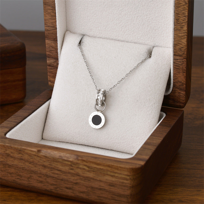 Wholesale Silver Titanium Steel Necklace ACC-NE-Quanx005