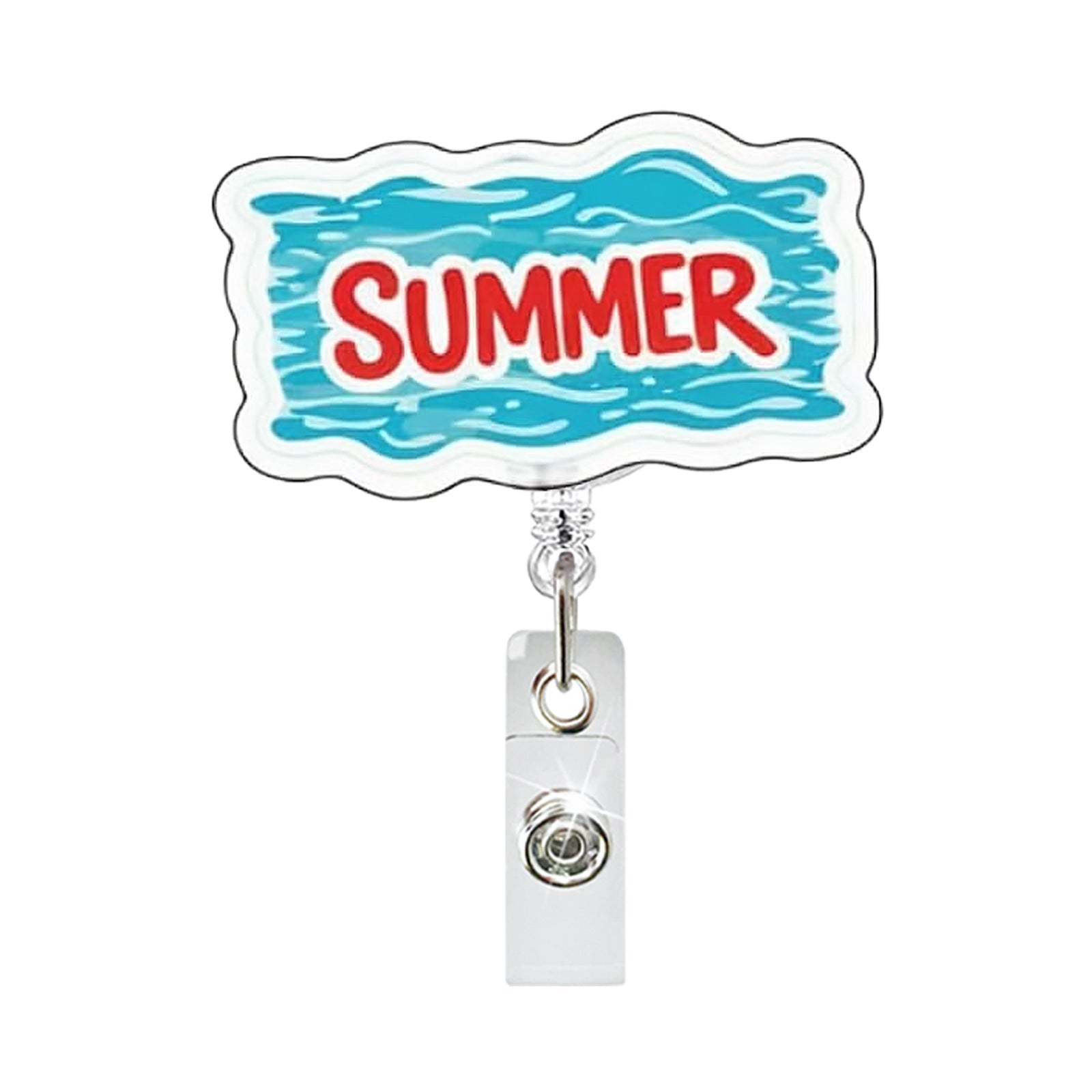 Wholesale Summer Holiday Ghost Skull Retractable Badge Reel,  Fashion Accessory for Everyday Use