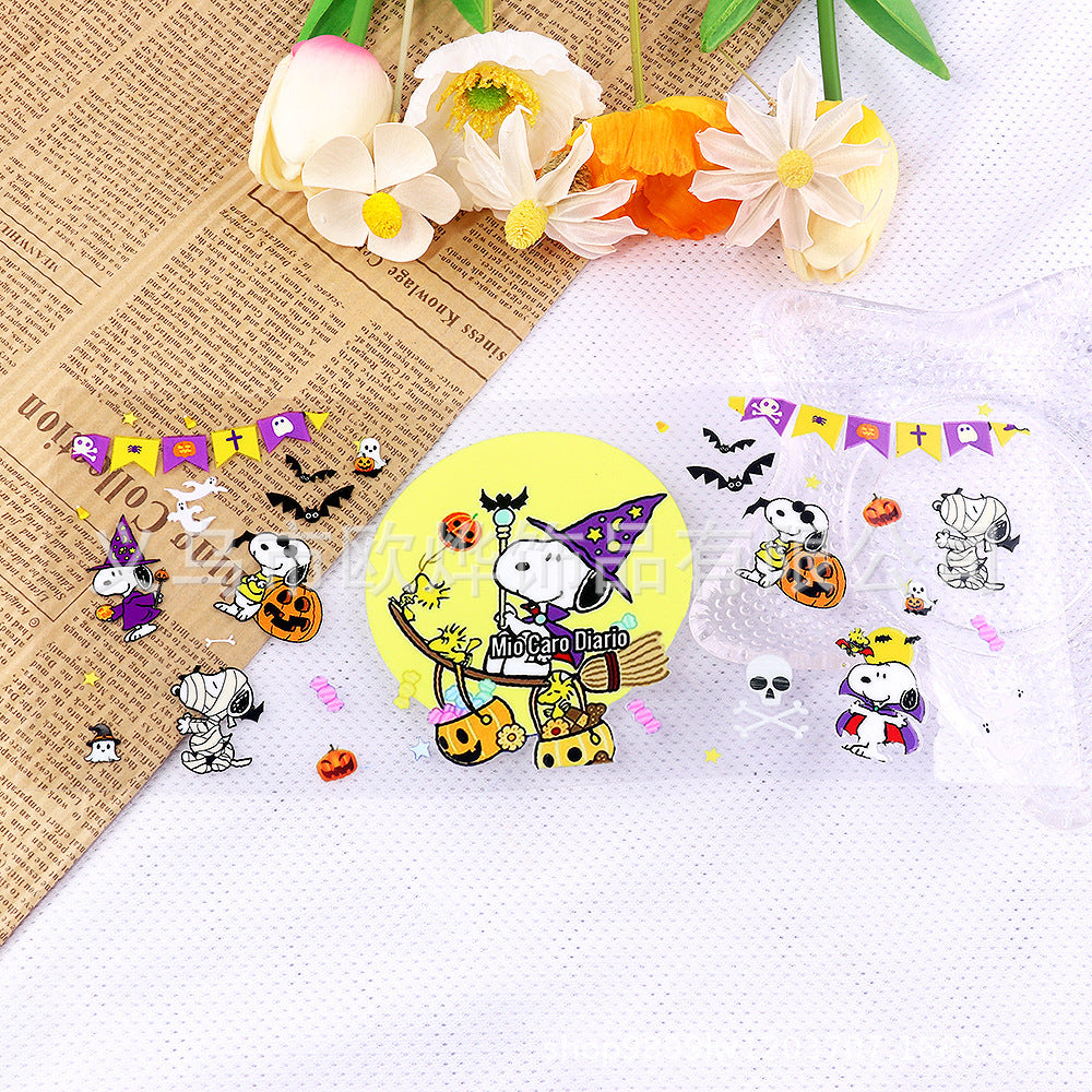 Wholesale Cartoon UV  16oz transfer stickers crystal stickers tear film leaving words crystal stickers glass stickers