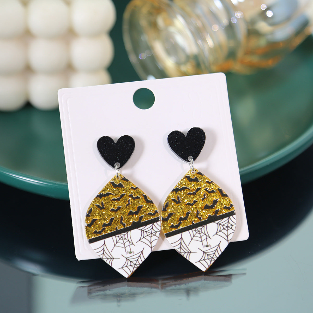 Wholesale Ghost Halloween Acrylic Earrings ACC-ES-MDD034