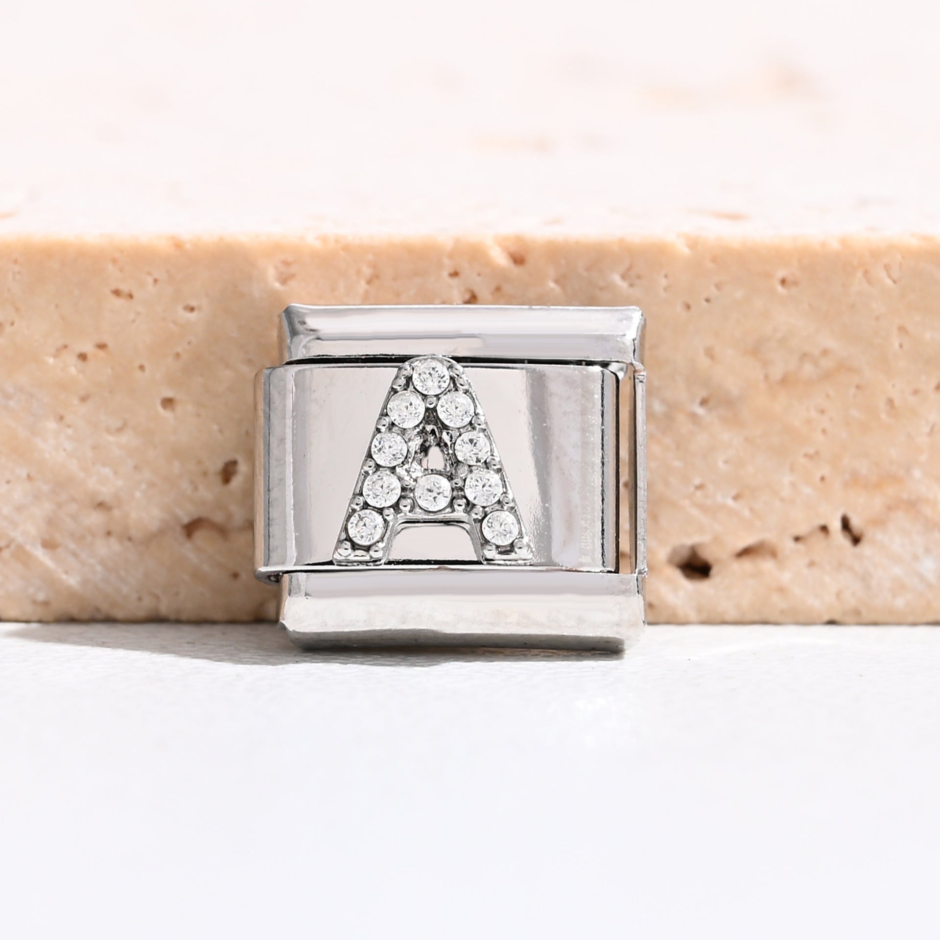 Wholesale 9mm Italian Charm Starter Bracelets DIY Letter Stainless Steel Composable Bracelet