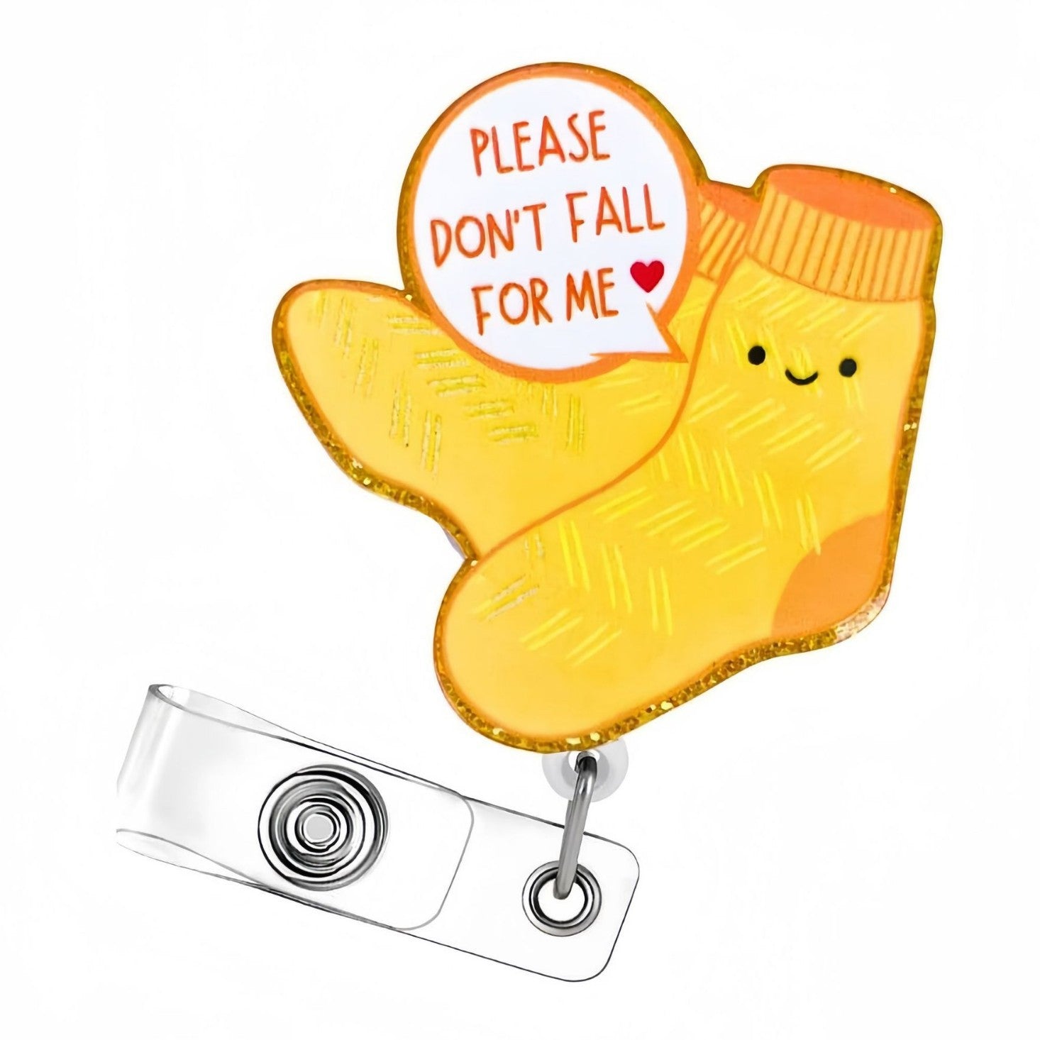 Wholesale Acrylic Badge Reel Keychain with Fun Pattern