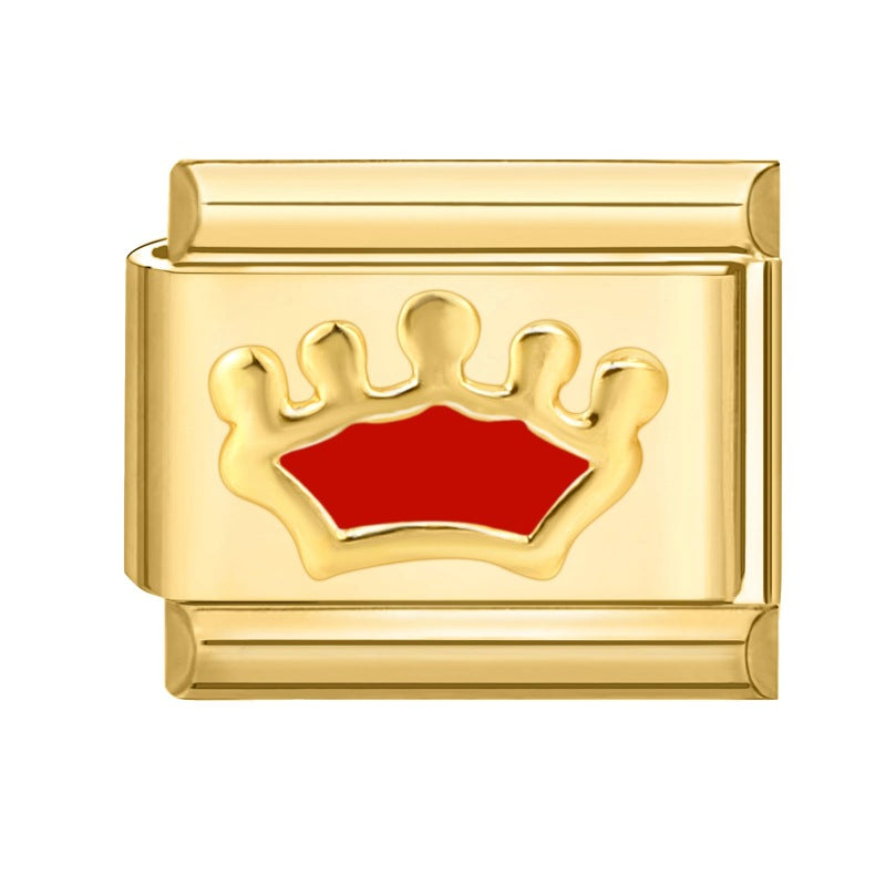 Wholesale Italian Charm Bracelet 9mm DIY Splicing Creative Pattern Stainless Steel Composable Bracelet