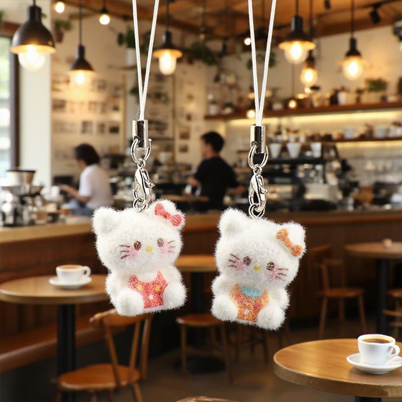 Wholesale Three-Dimensional Cat Pendant Keychains