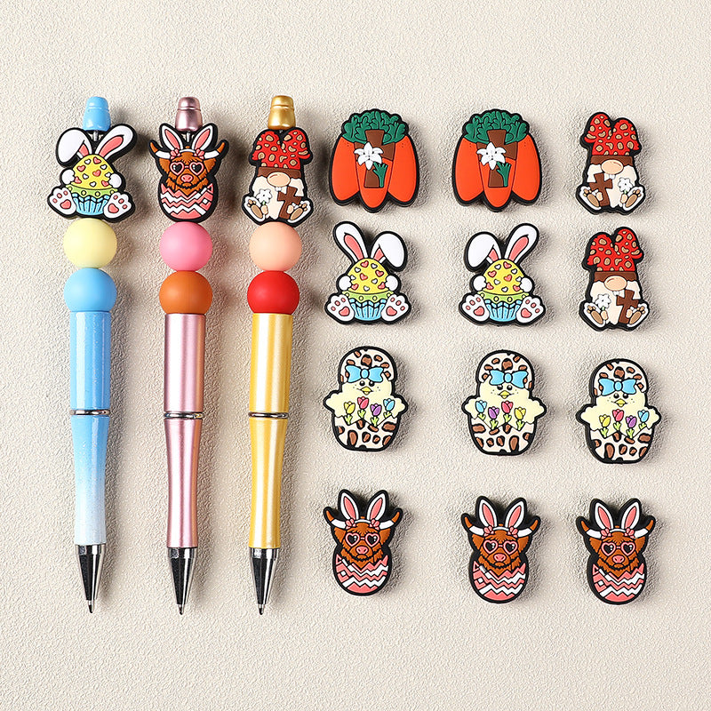 Wholesale 20pcs Cartoon Easter Focal Beads DIY Bead Accessories ACC-BDS-RongFa037