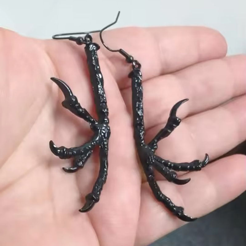 Wholesale  Gothic Black Magic Dragon Claw Earrings