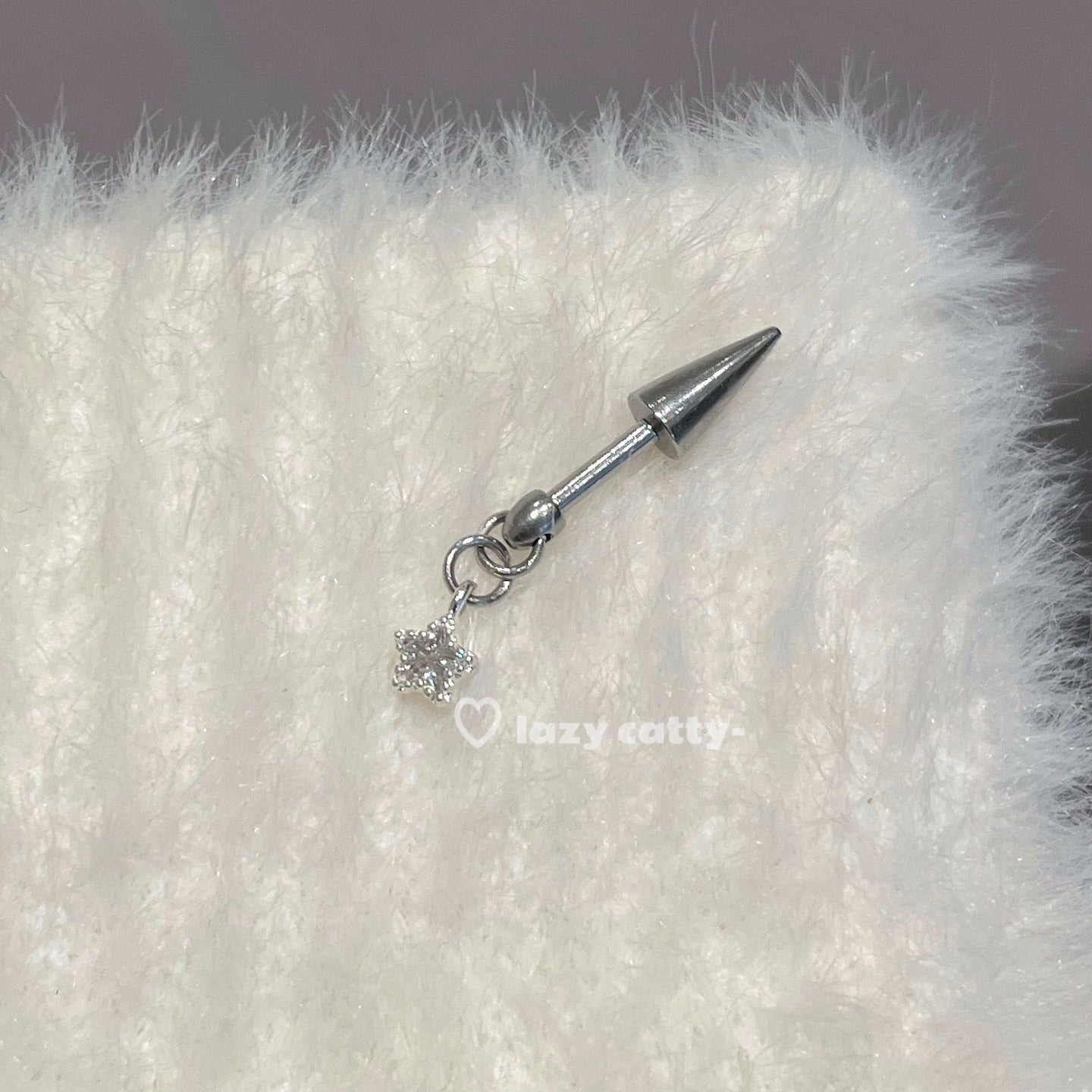 Wholesale Cross Pendant Devil Nail Titanium Steel Earrings