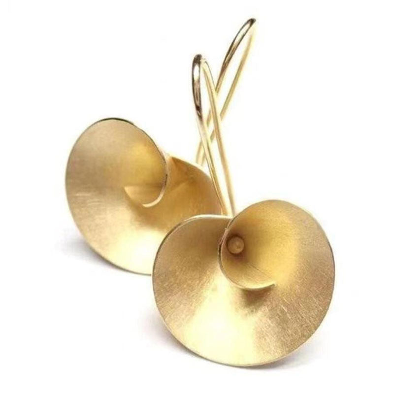 Wholesale  elegant ginkgo leaf fan ear hook earrings
