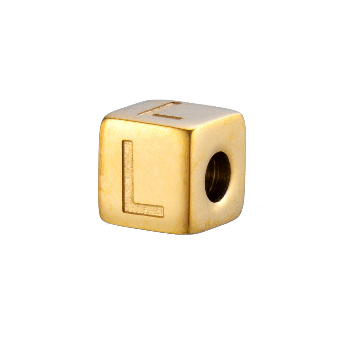 Wholesale 26 English Alphabet Accessories Geometric Stainless Steel Gold Sugar Jewelry Accessories