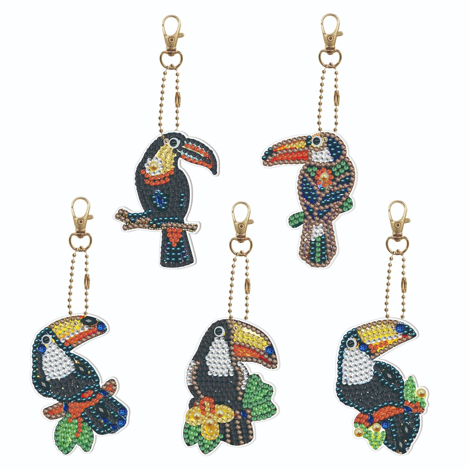 Wholesale Christmas Keychain Handmade Diamond Easter Key Chain ACC-KC-PengDao001