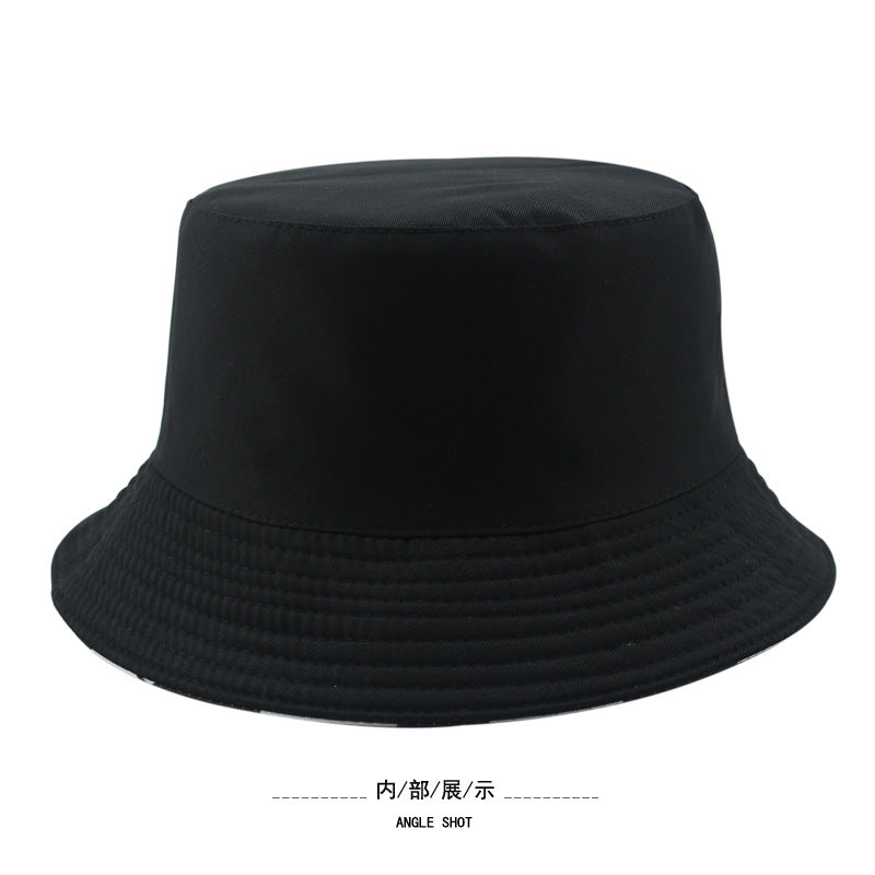 Wholesale  cartoon animal retro fisherman hat printed double-sided  sunshade hat