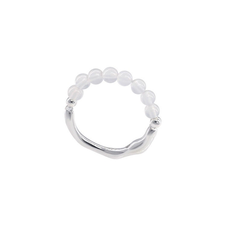 Wholesale Pink beaded ring