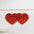 Wholesale genuine leather big teardrop heart Valentine's Day earrings