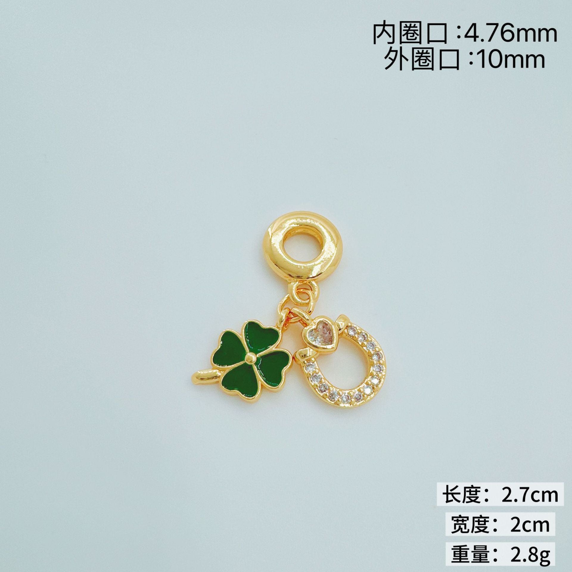 Wholesale European Style Clover Cross Pendant Necklace