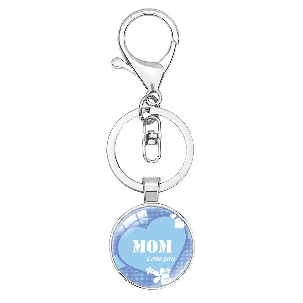 Wholesale  Crystal Alloy Keychain Pendant Mom Mother's Day Hanging Accessories