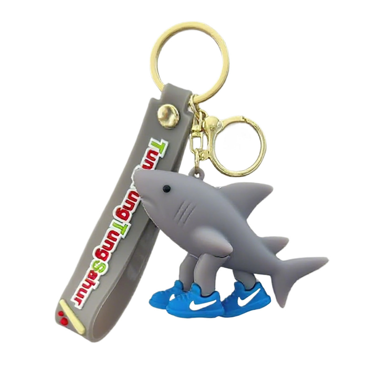 Portachiavi all'ingrosso astratto divertente bastone di legno uomo bigfoot albero bambola ciondolo pendente