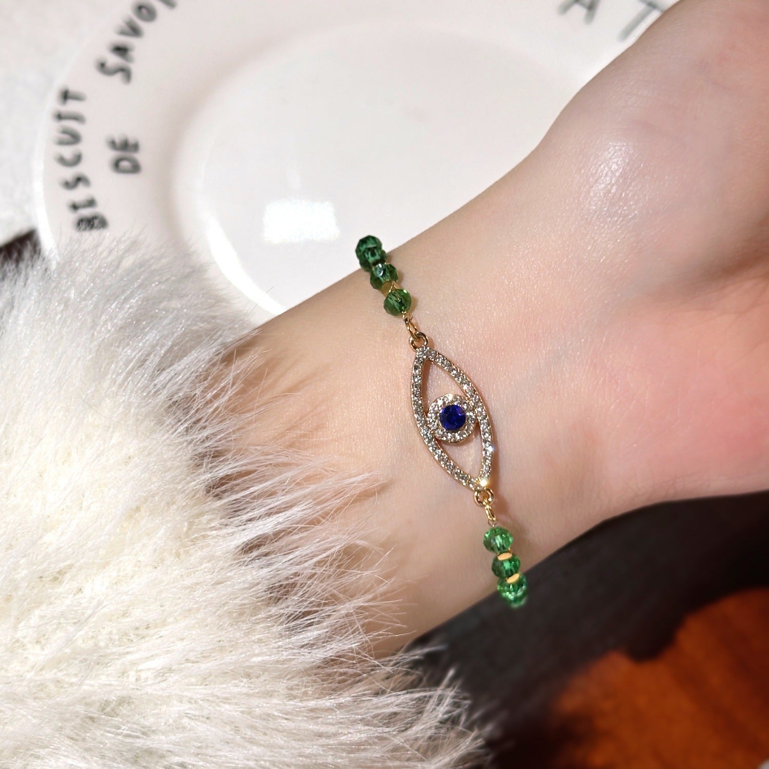 Braccialetto di cristallo del malocchio all'ingrosso