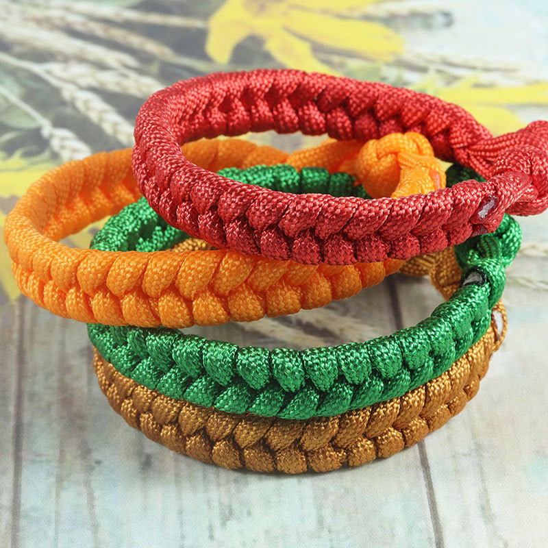 Wholesale solid color umbrella rope bracelet