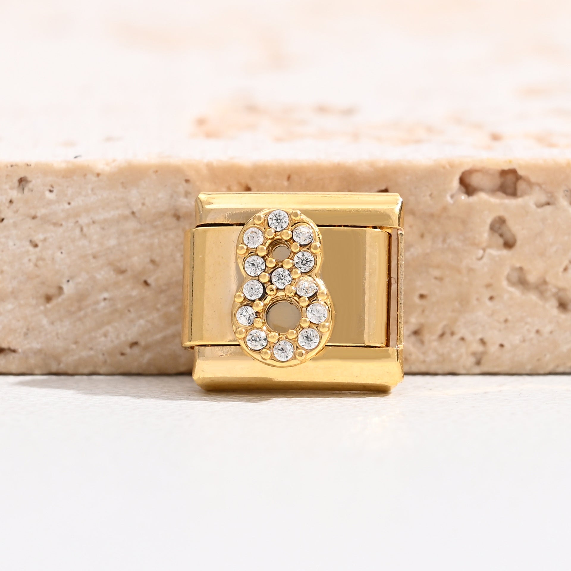 Wholesale Digital Italian Charm Starter Bracelets DIY sStainless Steel Composable Bracelet