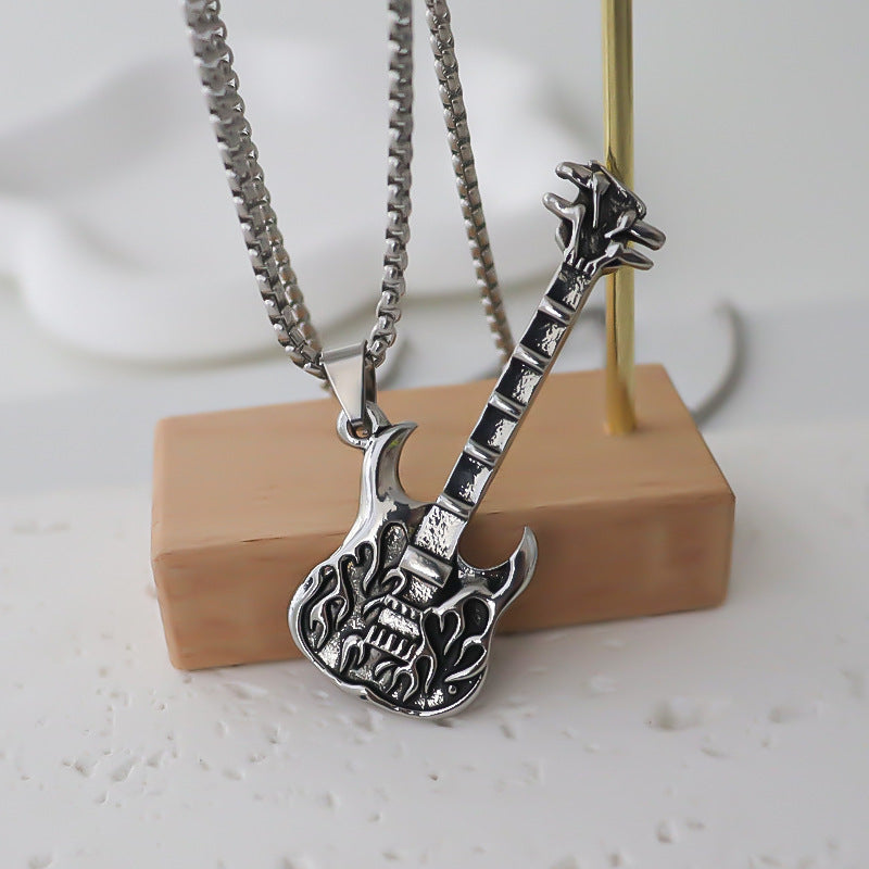Wholesale  alloy pendant fashionable all-match guitar pendant necklace