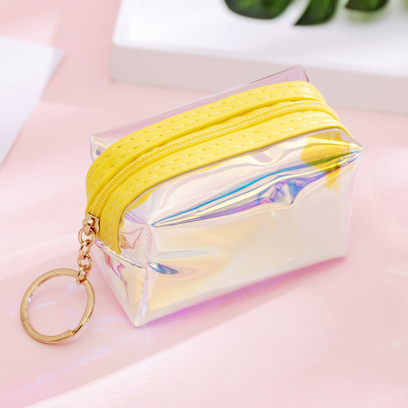 Wholesale Transparent Laser Coin Purse Keychain Keychain Wallet ACC-KC-YouMei003