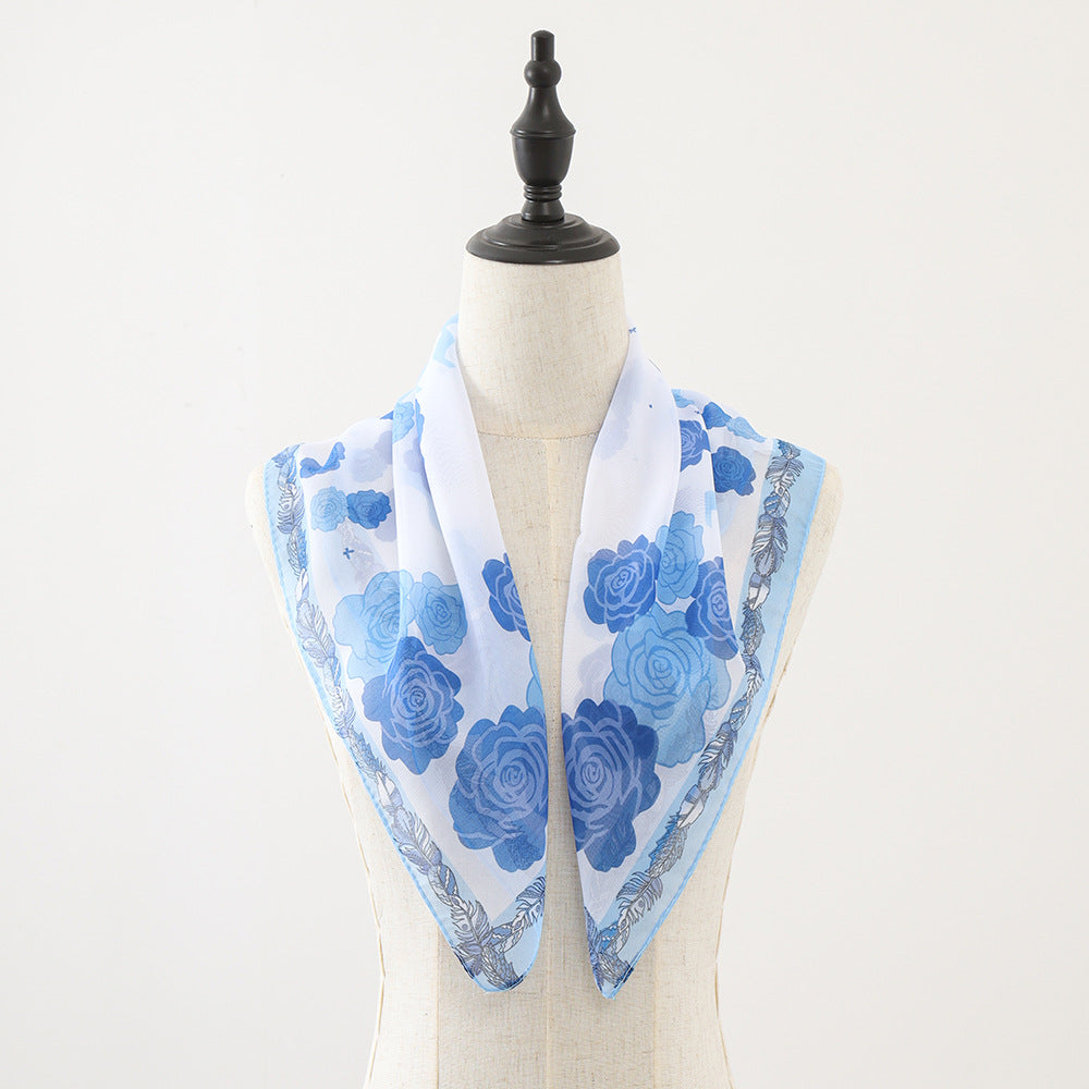 Wholesale Leopard print large square scarf