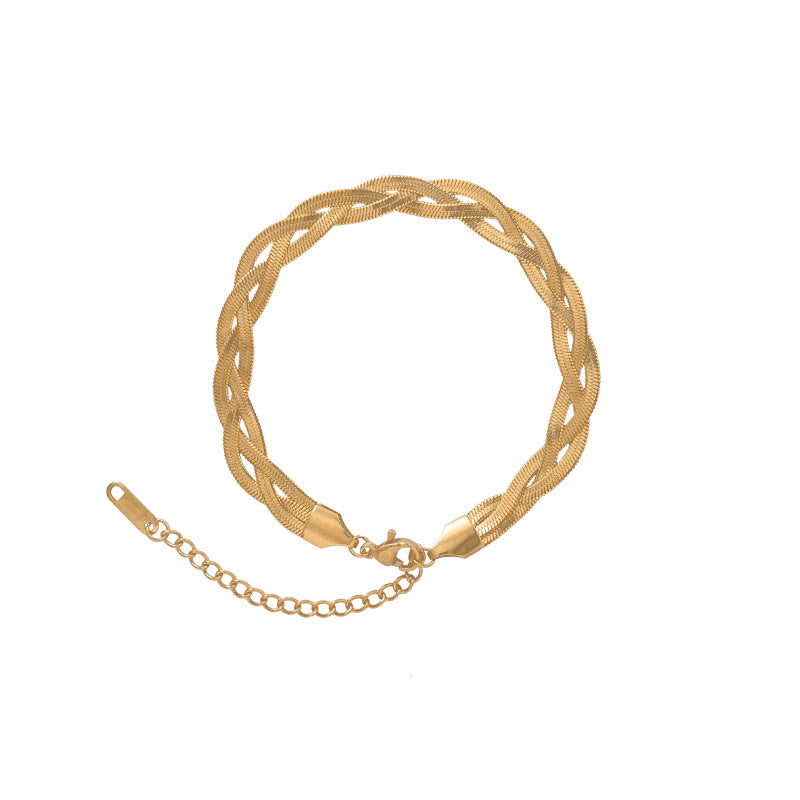 Wholesale Three Color Bracelet Exaggerated Titanium Steel Thick ACC-BT-BTB003