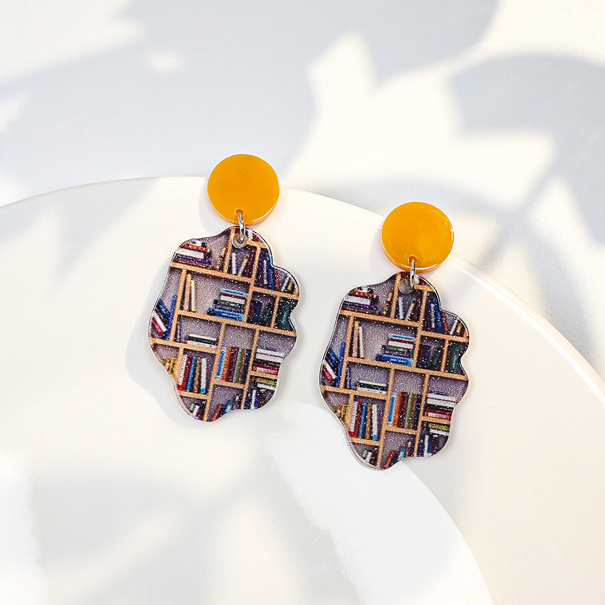 Wholesale  geometric round acrylic earrings
