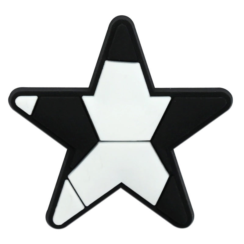 Wholesale Soft PVC Football Shoe Charms For Sandals Removable Shoe Flower Decor Casual Resale Accessory