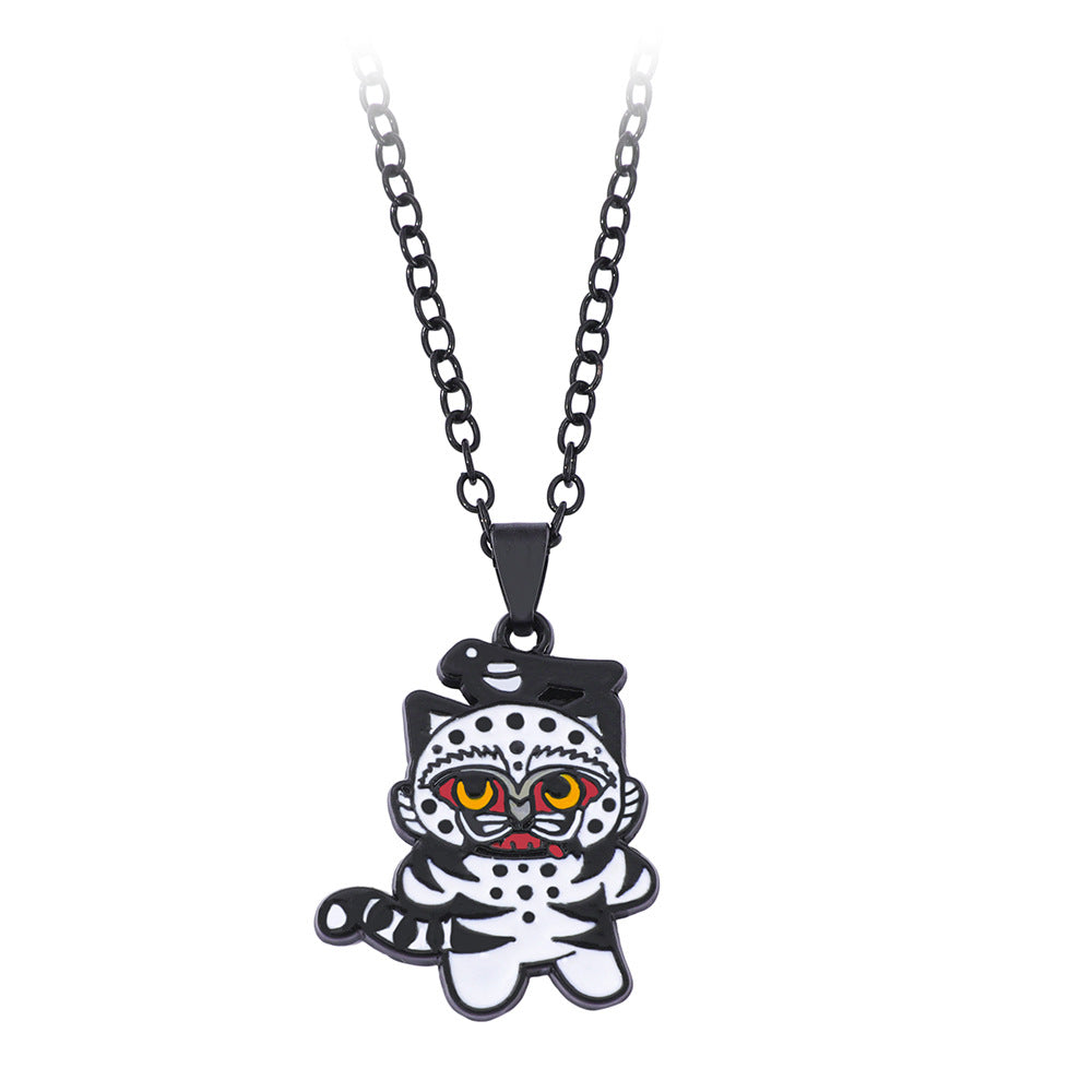 Wholesale K-pop witch hunter group necklace cartoon oil drop pendant